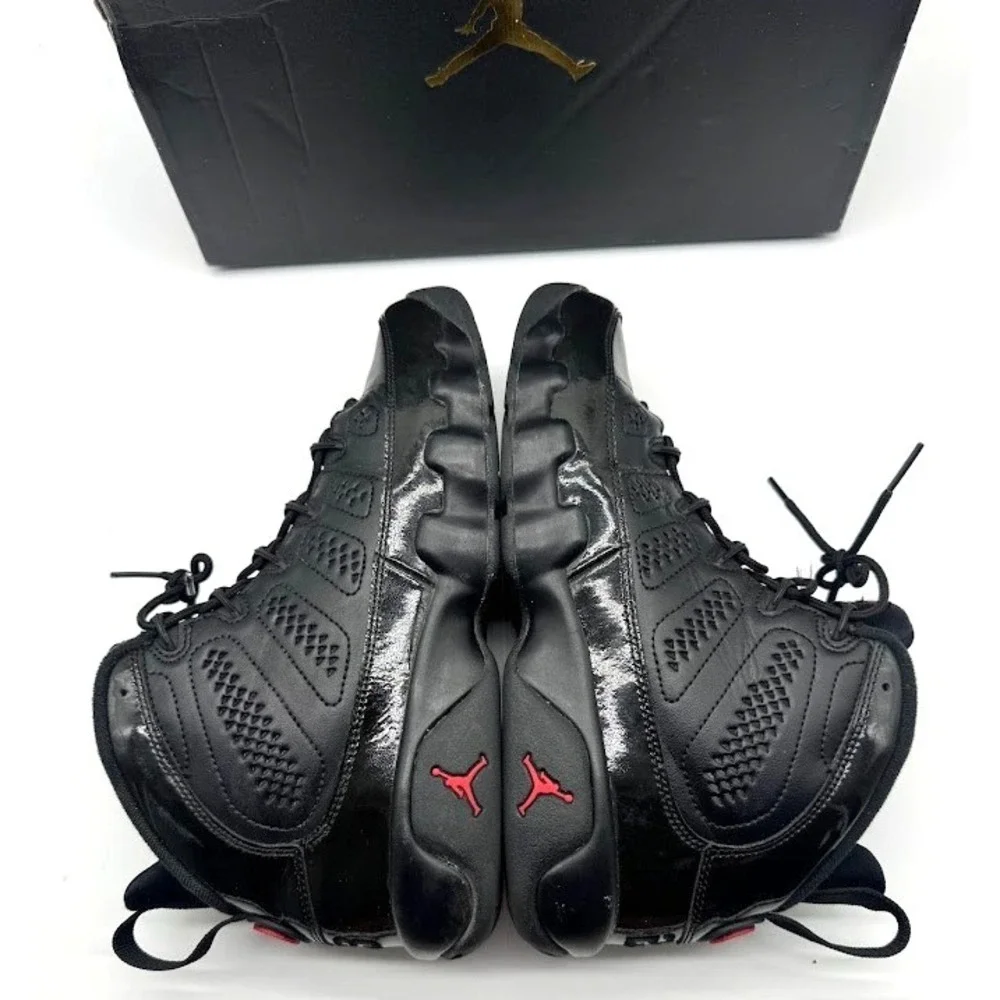 Nike Air Jordan 9 Retro BG Black Red 302359-014 Youth US 7Y EU 40 w/ Box